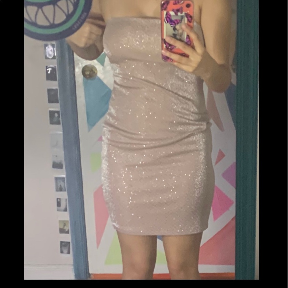 Sparkly body con dress